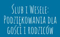 podziękowania dla gości ślub